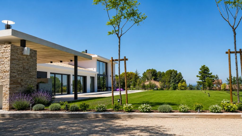 Jardin paysager aménagé à Port-de-Bouc par Les Jardins d'Ambelia