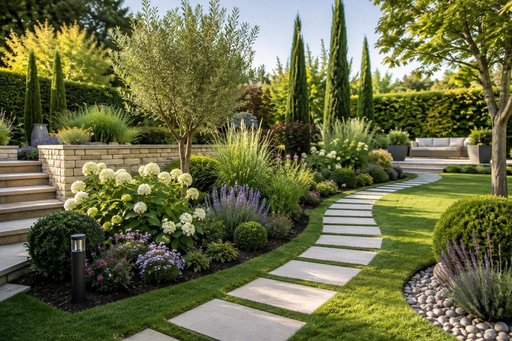 Création et conception d'un jardin paysager