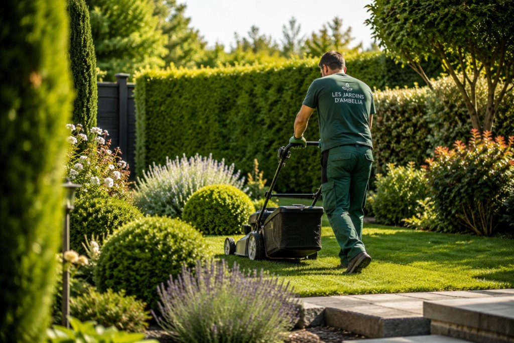 Entretien d'un jardin avec tonte et taille des végétaux à Port-de-Bouc